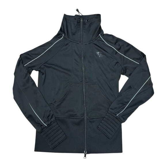 Armani Exchange women’s black, high neck track jacket - Picture 3 of 16